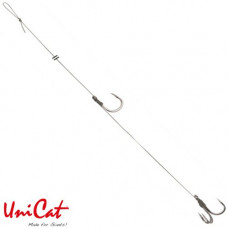 Готовые оснастки на сома UNI CAT SINGLE & TREBLE Hook Rig №6/0 + 2/0 - 110cm / 85kg