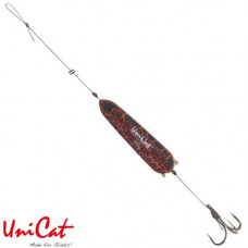 Готовые оснастки на сома UNI CAT SUBFLOAT & RATTLE 40g TREBLE Hook Rig №3/0 - 150cm / 105kg