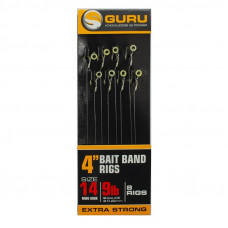 Поводки Guru Ready Rigs With Bait Bands 10cm - roz.14