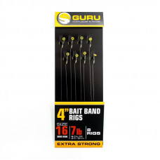 Поводки Guru Ready Rigs With Bait Bands 10cm - roz.16