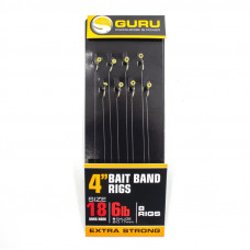 Поводки Guru Ready Rigs With Bait Bands 10cm - roz.18