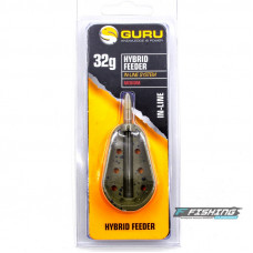 GURU Кормушка Hybrid feeder Inline M 32г