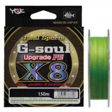 Плетеный шнур YGK G-Soul Upgrade PE х8, #0.6, 150 м, зеленый