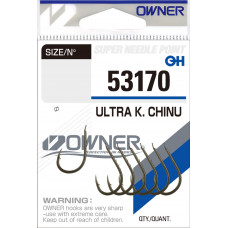 OWNER Крючок Ultra K. Chinu brown №1/0 5шт