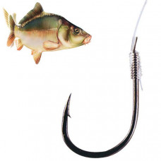 Поводок SAENGER Specitec CARP / №6 / 0.25mm / 70cm / Black - 10шт.