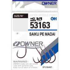 OWNER Крючок Saiku Pe Madai pink №2 5шт