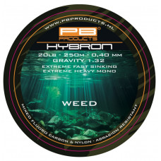Леска гибрид моно PB PRODUCTS HYBRON - 0.40mm / 9,1kg (20lb) / 250m - Weed