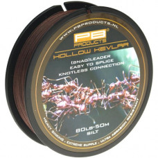 Снаг-лидер плетеный PB Products HOLLOW KEVLAR / 80lb / 50m - Silt