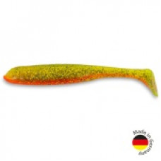 Виброхвост IRON CLAW Moby Softbaits SLIM JIM UV Non Toxic / 13cm / Motoroil Japan Red Innercore