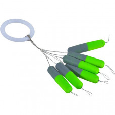 Цилиндр плавающий IRON TROUT Zylinder Pilot Stick - S / 3 x 12mm - Green/Grey - 6шт.