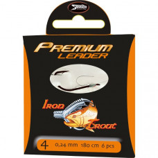 Поводки готовые IRON TROUT Premium Leader - 50cm / 0,22mm / №6 - 6шт.