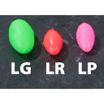 Бусина AQUANTIC® Glow Bead - 7x10mm / Oval - Green - 10шт.