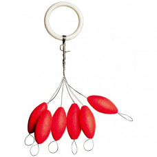 Овал плавающий IRON TROUT Light Pilot - Oval / 7x15mm - Red / 6шт.