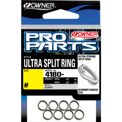 OWNER Кольцо заводное Split Ring Ultra Wire №8 7шт