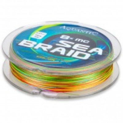 Леска морская плетеная AQUANTIC® 8x MC Sea Braid - 0.26mm / 20.0kg / 300m - Multicolor