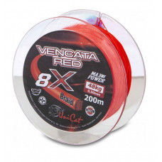 Леска плетеная UNI CAT VENCATA RED 8-X Line / 200m / 0.50mm / 48kg