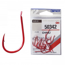 OWNER Крючок Chinu red №1/0 12шт