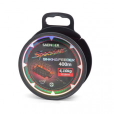 Леска фидерная SAENGER Specialist Sinking FEEDER - 0,18mm / 4,10kg / 400m - Fire Red Transparent