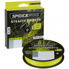 Леска плетеная SPIDER WIRE® STEALTH® SMOOTH X8 PE BRAID - 0.06mm / 150m / 5.4kg - HI VIS YELLOW