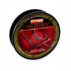 Поводковый материал PB Products HOLLOW SILK Splicable Hooklink / 30lb / 10m - Multi Weed