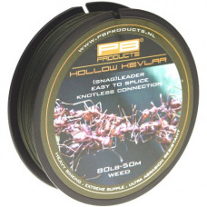 Снаг-лидер плетеный PB Products HOLLOW KEVLAR / 80lb / 50m - Weed