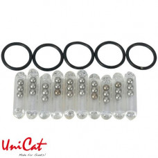 Шумовая капсула с кольцом UNI CAT Glass Rattle Kit - Small - 4x19mm / 10+5шт.