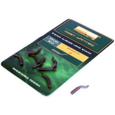 Трубка для крючка PB Products X-Stiff Aligners Long Shank - Silt / 8шт.