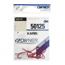 OWNER Крючок Karei red №1/0 7шт