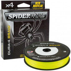 Леска плетеная SPIDER WIRE® STEALTH® DURA X4 PE BRAID - 0.17mm / 150m / 15.0kg - HI VIS YELLOW