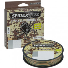 Леска плетеная SPIDER WIRE® STEALTH® SMOOTH X8 PE BRAID - 0.29mm / 150m / 26.4kg - CAMO