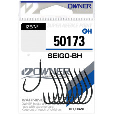 OWNER Крючок Seigo-BH black №1/0 8шт