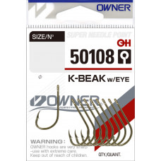 OWNER Крючок K-Beak w/eye gold №2/0 5шт