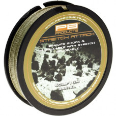 Шок/Снаг-лидер плетеный PB Products STRETCH ATTACK / 40lb / 10m - Gravel