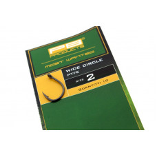Крючки карповые PB Products WIDE CIRCLE PTFE - №2 / 10шт.