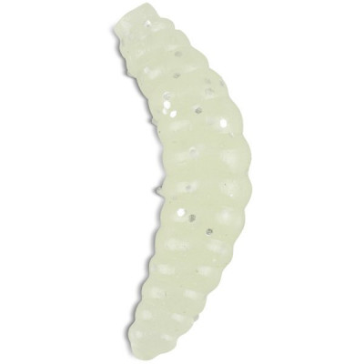 Силиконовые приманки IRON TROUT BEE MAGGOTS / 2.5cm / White Glitter - 20шт.