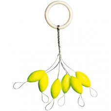 Овал плавающий IRON TROUT Light Pilot - Oval / 6x13mm - Yellow / 6шт.