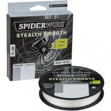 Леска плетеная SPIDER WIRE® STEALTH® SMOOTH X8 PE BRAID - 0.29mm / 150m / 26.4kg - TRANSLUCENT