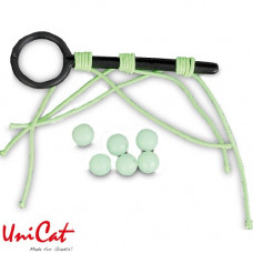 Стопорный узел с бусинаой UNI CAT Giga Rubber Line Stops XXXL / 3+6 Beads