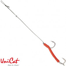 Готовые оснастки на сома UNI CAT STIFF HAIR Rig №4/0+2/0 - 120cm / 85kg
