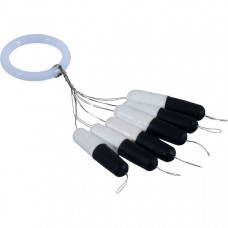 Цилиндр плавающий IRON TROUT Zylinder Pilot Stick - L / 4 x 18mm - Black/White - 6шт.