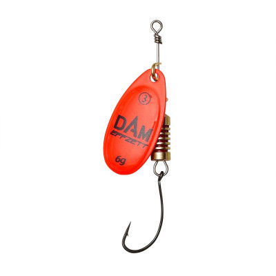 Блесна вращающаяся DAM SINGLE HOOK SPINNER - Red №2 / 4g