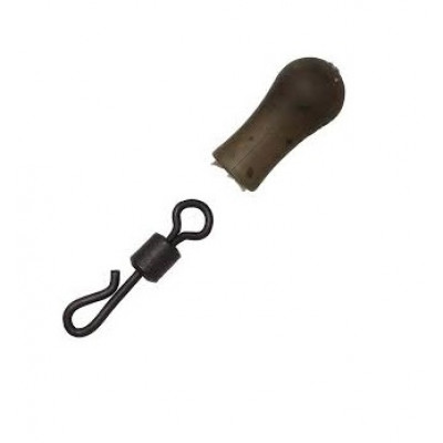 Бусина отбойник + вертлюг с застежкой DAM DETEK Quick Change Swivel Bead / 5шт.