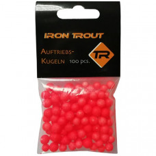 Шарики плавающие IRON TROUT Buoyancy Ball / 6-10mm - Red - 100шт.