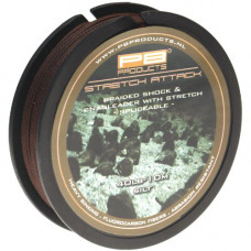 Шок/Снаг-лидер плетеный PB Products STRETCH ATTACK / 40lb / 10m - Silt