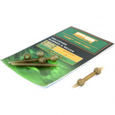 Набор для оснастки PB Products Heli-Chod Rubber & Beads - Green / 3шт.