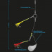 Оснастка морская AQUANTIC® Natural Bait Leader NORGE Rig - №4/0 / 1.20mm / 170cm / 120lbs - White