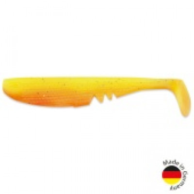 Виброхвост IRON CLAW Moby Softbaits RACKER SHAD UV Non Toxic / 12.5cm / Fire Tiger