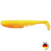 Виброхвост IRON CLAW Moby Softbaits RACKER SHAD UV Non Toxic / 12.5cm / Fire Tiger
