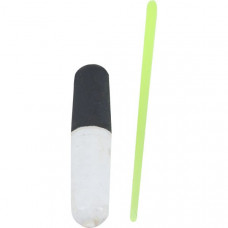 Цилиндр плавающий со стопором IRON TROUT Pilot Stick - L / 4 x 18mm - Black/White - 8шт.