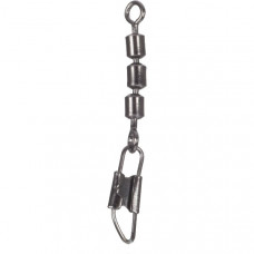 Вертлюг тройной с карабином IRON TROUT 3 Time Swivel №14 - 6шт.